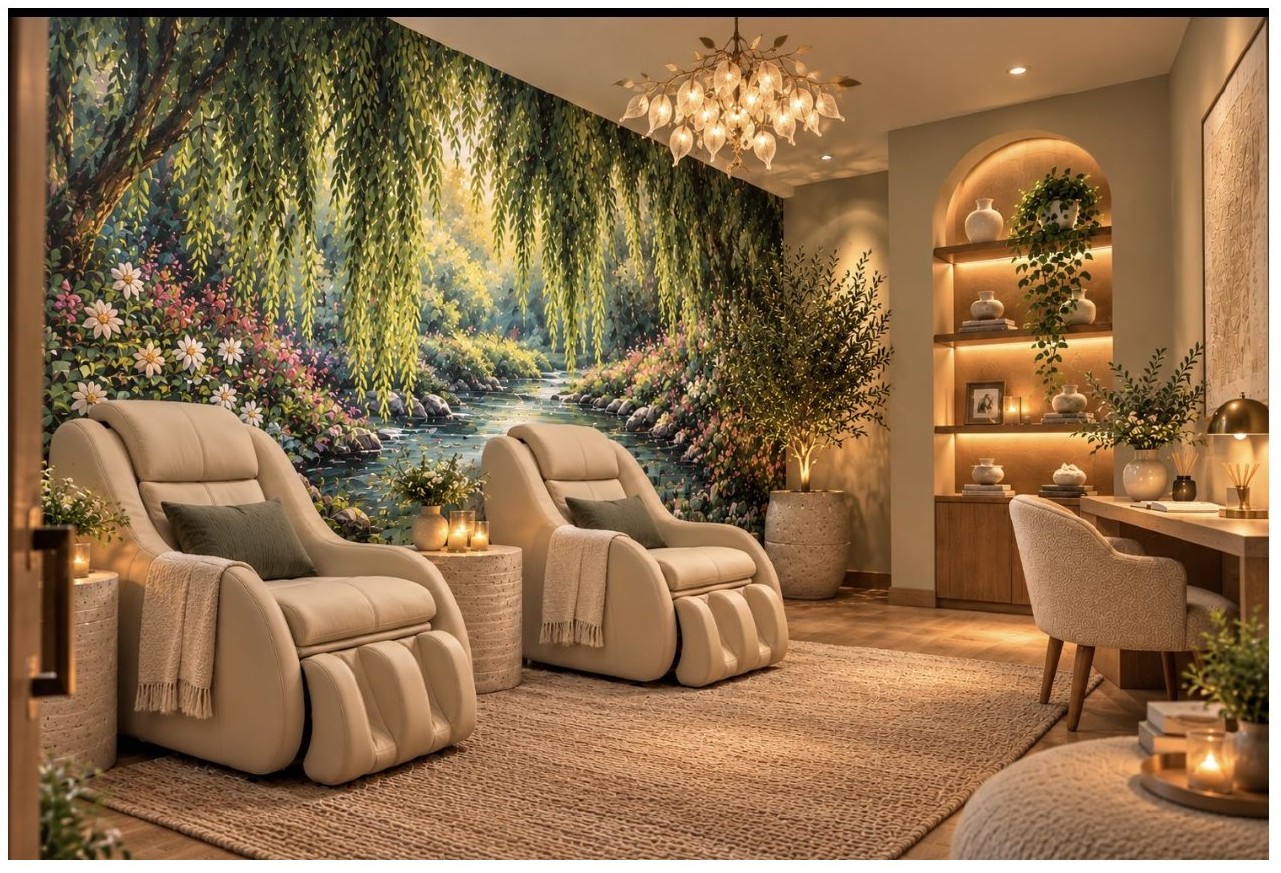 The Quiet Room with massage chairs at The Menucha Center
