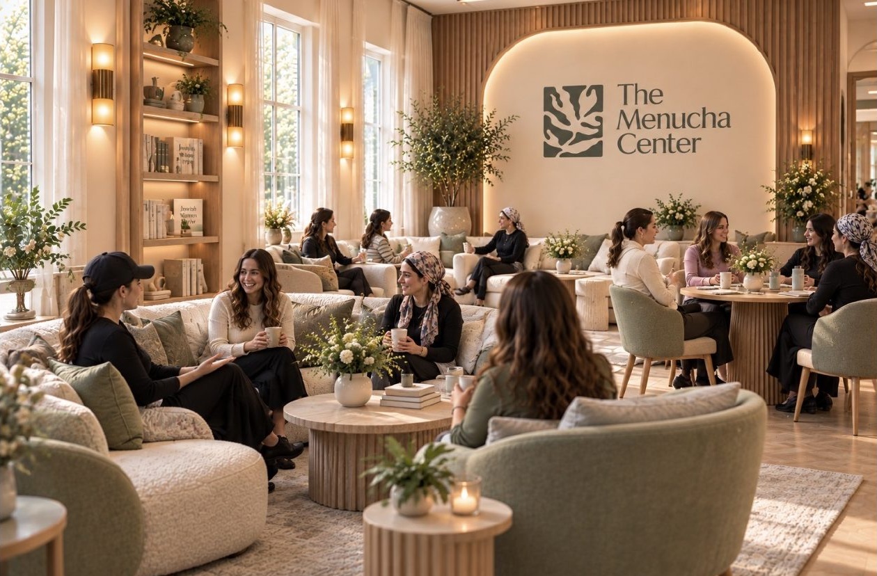 The Menucha Center lounge rendering