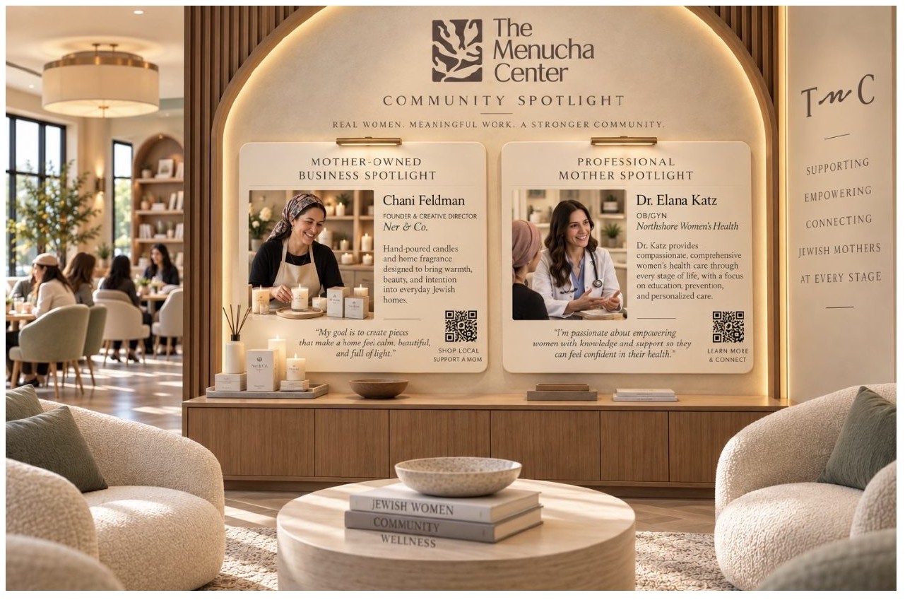 Rendering of the interior of The Menucha Center